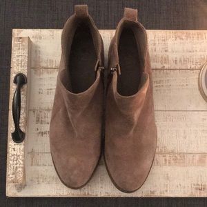 Grey, suede, Reba booties